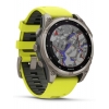 Смарт-годинник Garmin Fenix 8 51mm Solar Sapphire, Titanium with Amp Yellow/Graphite Silicone Band