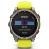 Смарт-годинник Garmin Fenix 8 51mm Solar Sapphire, Titanium with Amp Yellow/Graphite Silicone Band