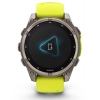 Смарт-годинник Garmin Fenix 8 51mm Solar Sapphire, Titanium with Amp Yellow/Graphite Silicone Band