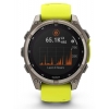 Смарт-годинник Garmin Fenix 8 51mm Solar Sapphire, Titanium with Amp Yellow/Graphite Silicone Band