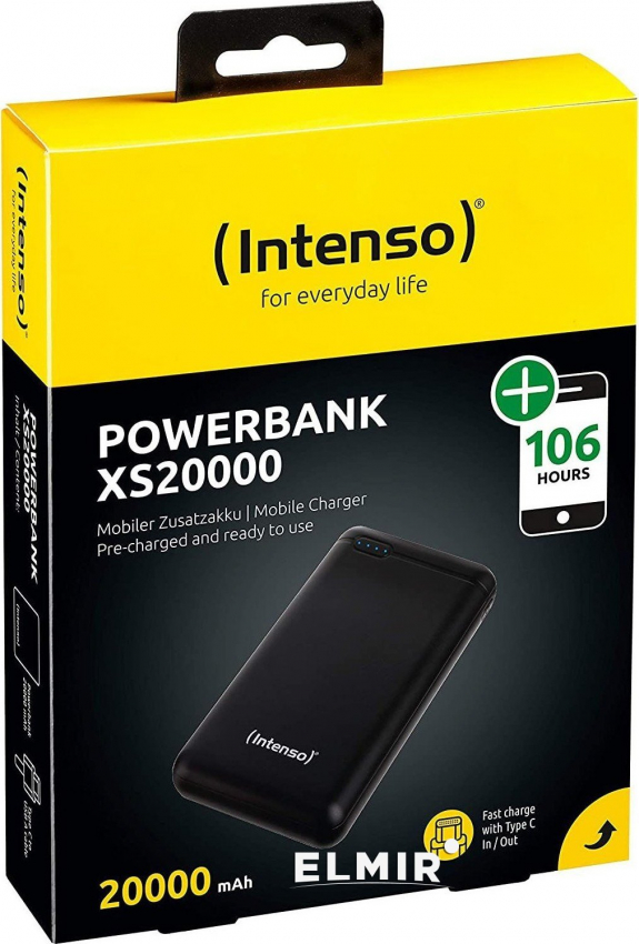 Повербанк INTENSO XS20000 20000mAh (Black) (PB930210/7313550)