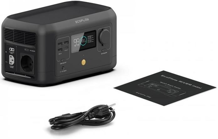 Портативная зарядная станция EcoFlow RIVER mini 210Wh 58333mAh 300W Black