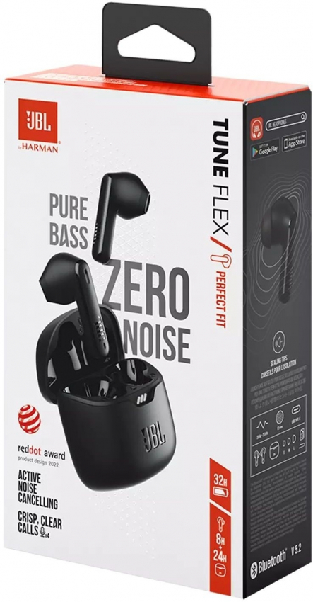 Навушники Навушники JBL Tune Flex Black (JBLTFLEXBLK)