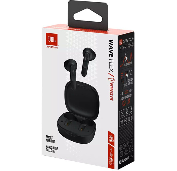 Наушники JBL Wave Flex Black (JBLWFLEXBLK)