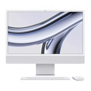 Apple iMac 24 with Retina 4.5K, M3, 8RAM, 256Gb, 8CPU/10GPU, Silver (MQRJ3) 2023