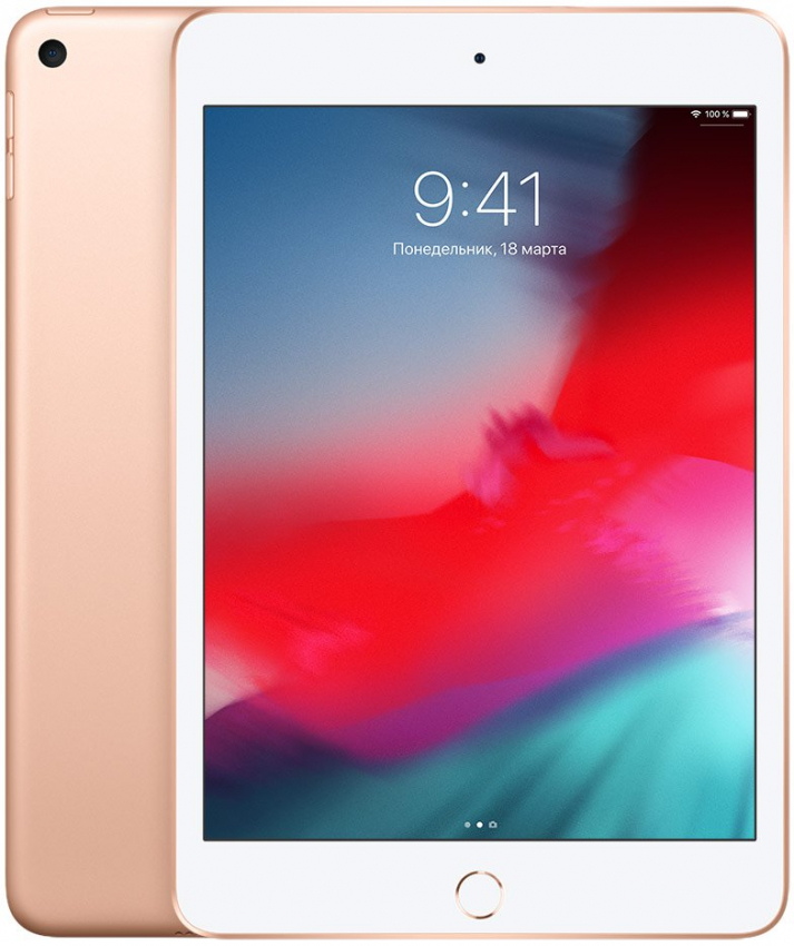 Планшет Apple iPad mini 5, Wi-Fi+LTE, 64Gb, Gold (MUXH2) 2019