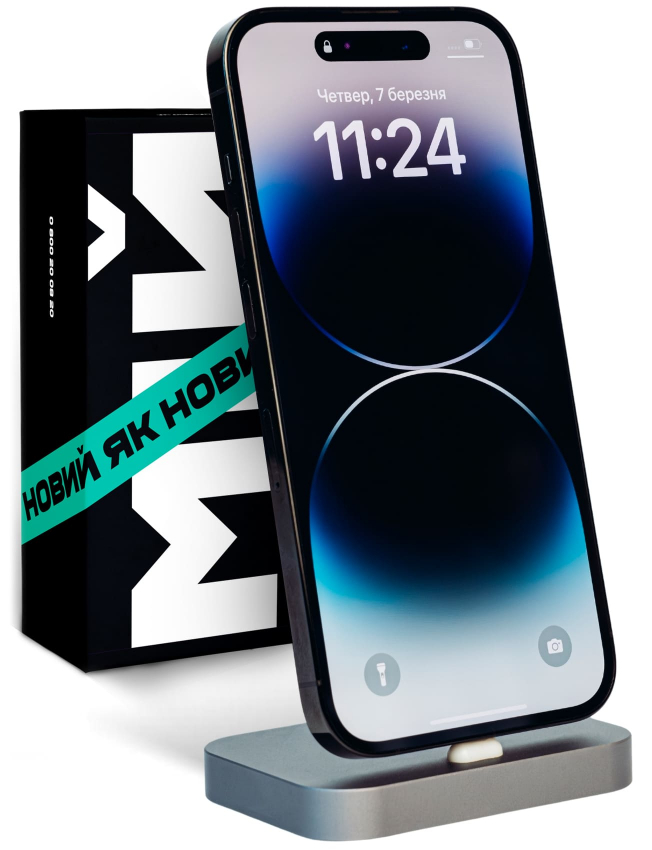Apple iPhone 14 Pro Max 128Gb Space Black (MQ9P3) (как новый)