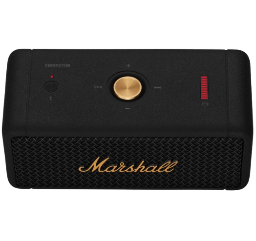 Marshall Portable Speaker Emberton (Black and Brass)
