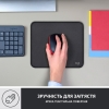 Ігрова поверхня Logitech Mouse Pad Studio (Graphite)