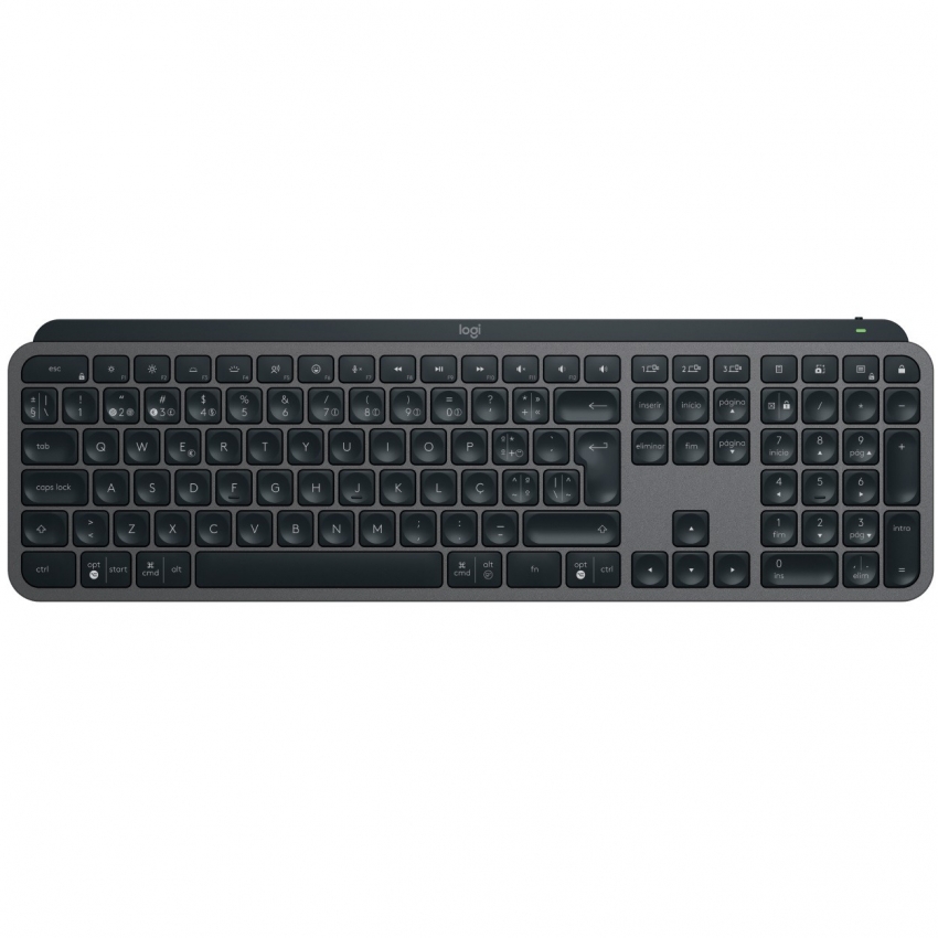 Клавiатура бездротова Logitech MX Keys S (Graphite)