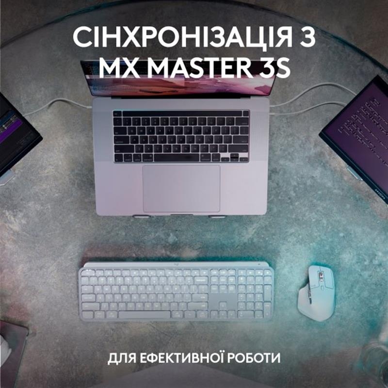 Клавiатура бездротова Logitech MX Keys S (Graphite)