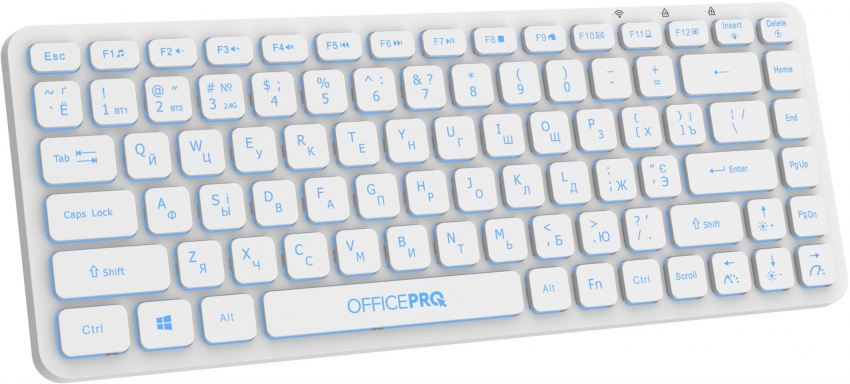 Клавиатура беспроводная OfficePro SK790W (White)