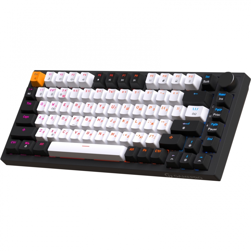 Клавиатура GamePro MK160B Red з Hot-Swap RGB (Black)