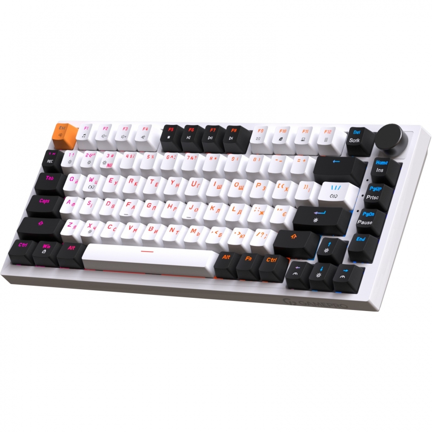 Клавиатура GamePro MK160W Red з Hot-Swap RGB (White) 