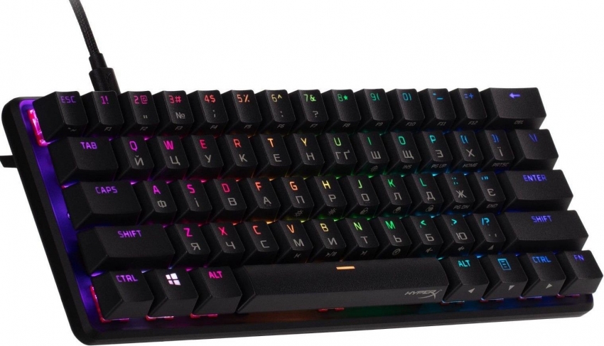 Клавіатура HyperX Alloy Origins 60 Red RGB (Black)