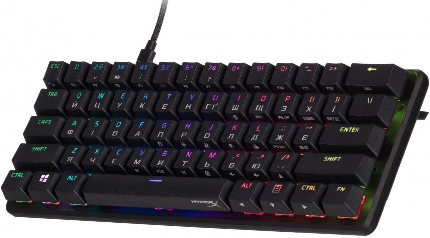 Клавіатура HyperX Alloy Origins 60 Red RGB (Black)