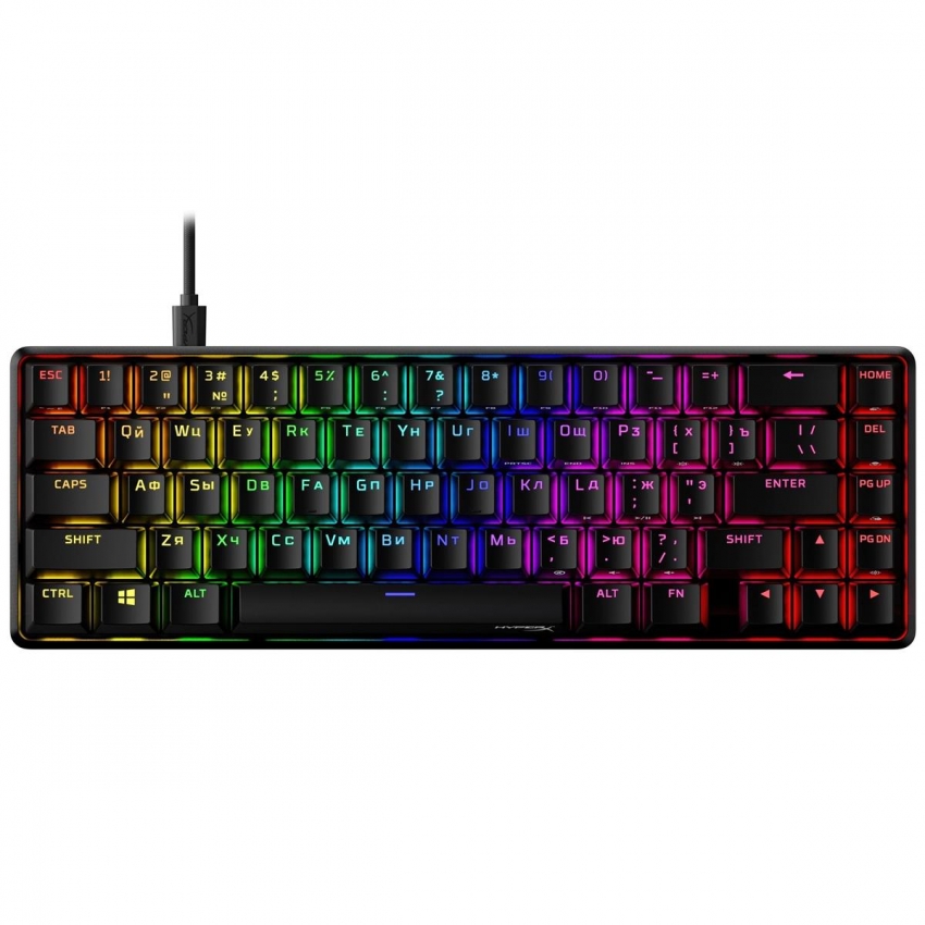 Клавіатура HyperX Alloy Origins 65 Red RGB (Black)