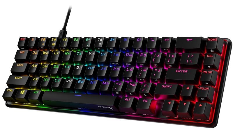 Клавіатура HyperX Alloy Origins 65 Red RGB (Black)