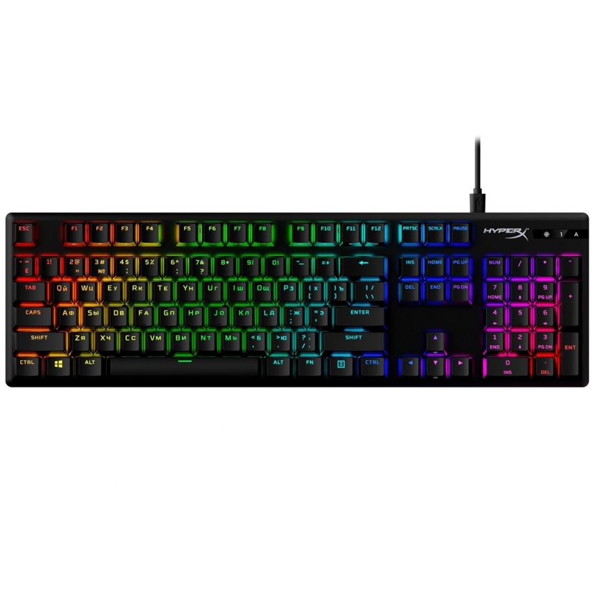 Клавіатура HyperX Alloy Origins Aqua RGB PBT (Black)