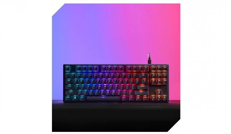 Клавіатура HyperX Alloy Origins Core PBT Aqua RGB (Black)