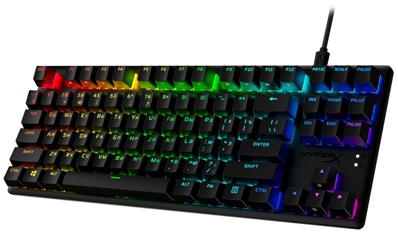 Клавіатура HyperX Alloy Origins Core PBT Aqua RGB (Black)