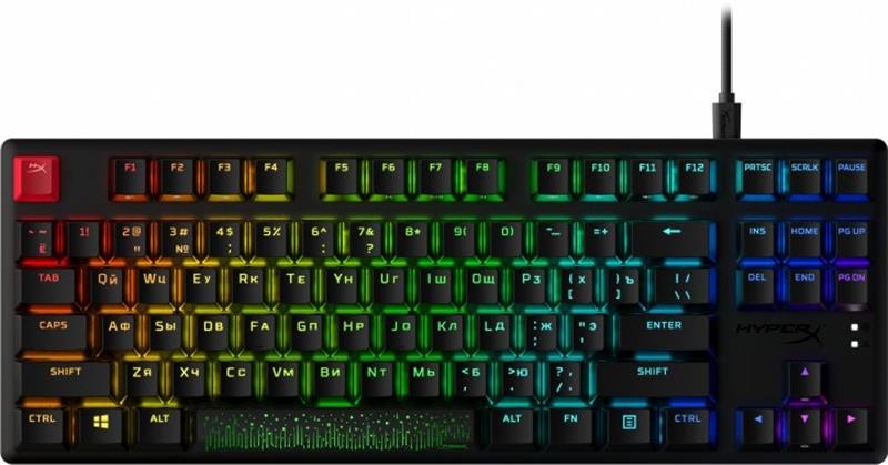 Клавіатура HyperX Alloy Origins Core PBT Red RGB (Black)
