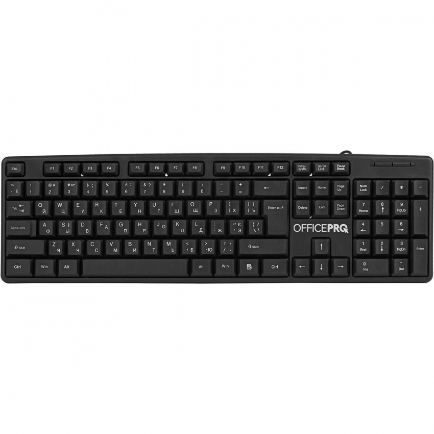Клавіатура OfficePro SK166 (Black)