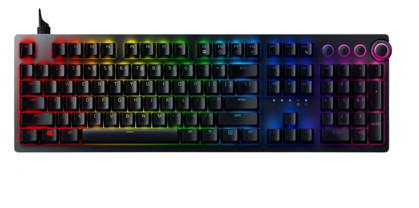 Клавіатура Razer Huntsman V2 Purple Optical Switch (Black)