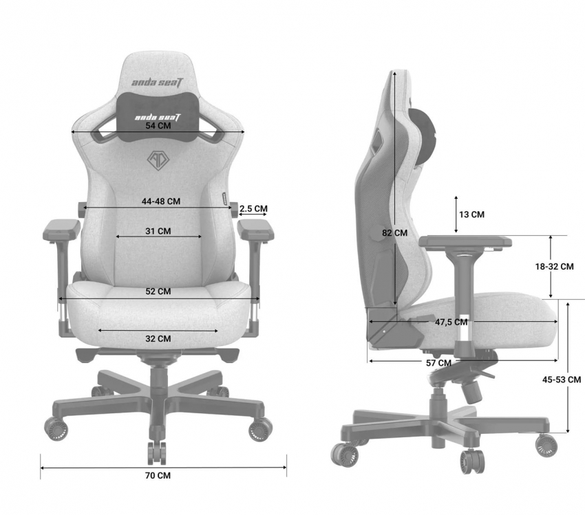 Крісло для геймерів Anda Seat Kaiser 3 Size L (Black)