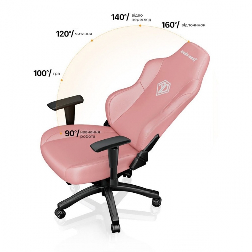 Крісло для геймерів Anda Seat Phantom 3 Size L (Pink)