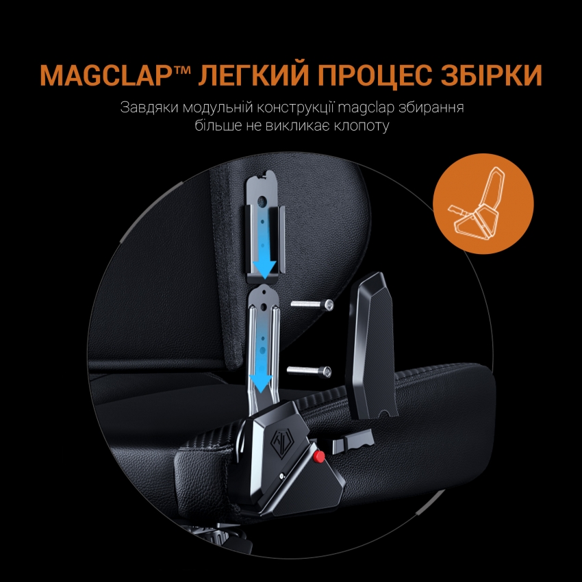 Крісло Крісло для геймерів Anda Seat Phantom Tiger Edition Size L (Black)