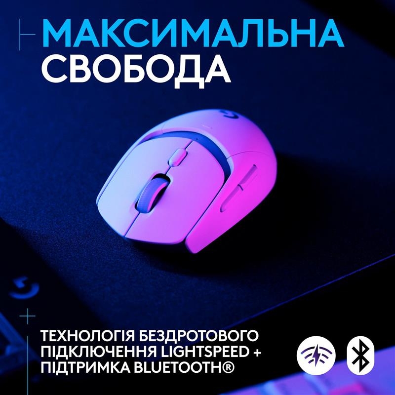 Миша бездротова Logitech G309 (White)