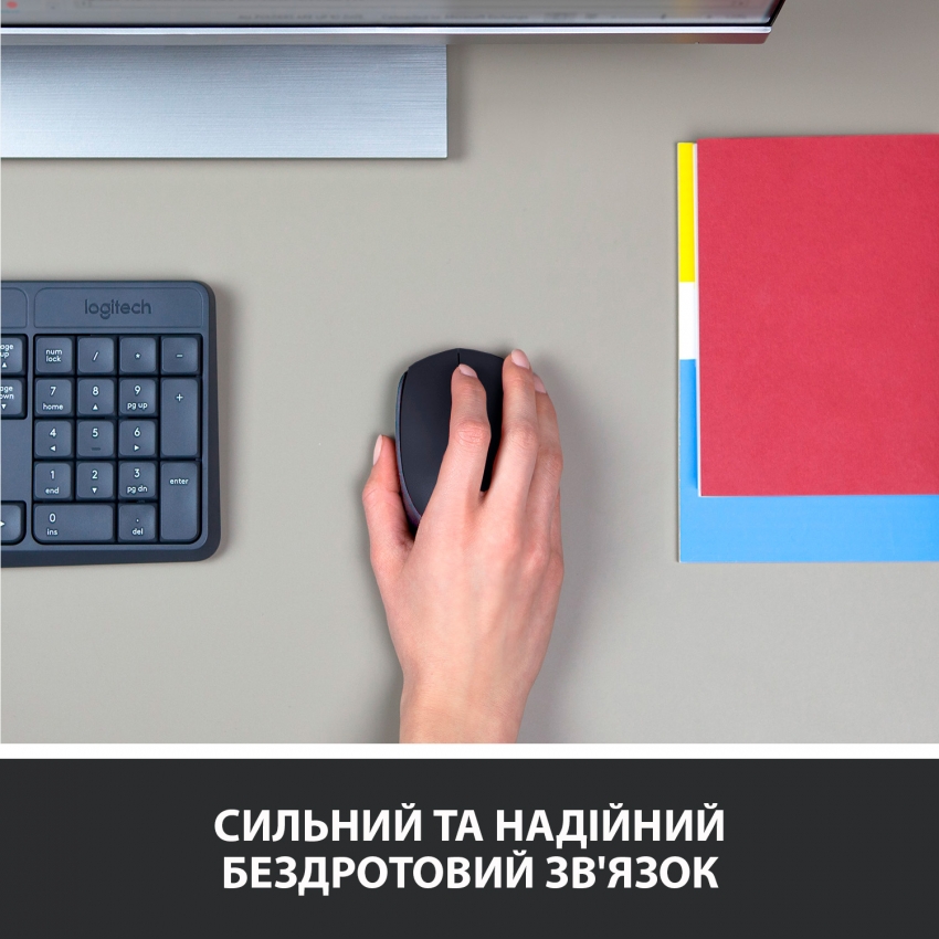 Мышь беспроводная Logitech M171 (Grey/Black)