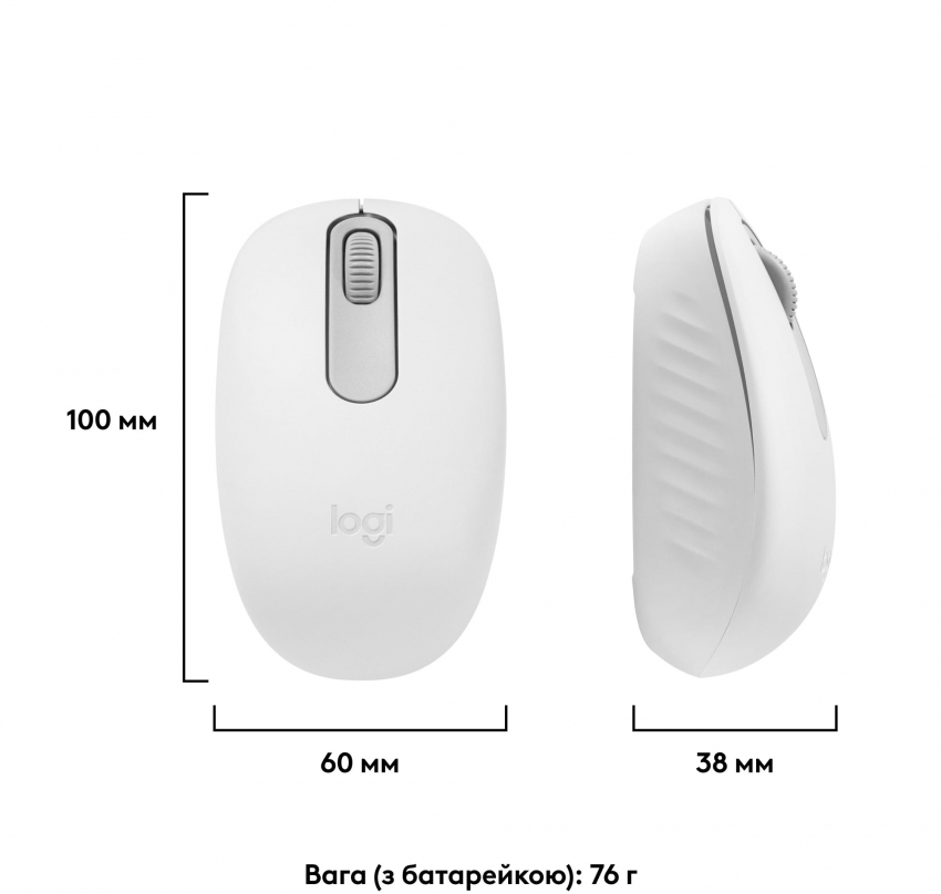Мышь беспроводная Logitech M196 Off (White)