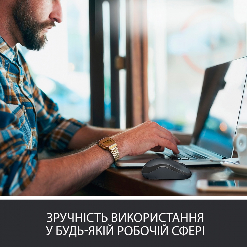 Мышь беспроводная Logitech M220 Silent (Charcoal)