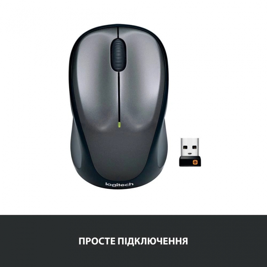 Мышь беспроводная Logitech M235 (Grey)