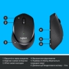 Мышь беспроводная Logitech M330 Silent Plus (Black)