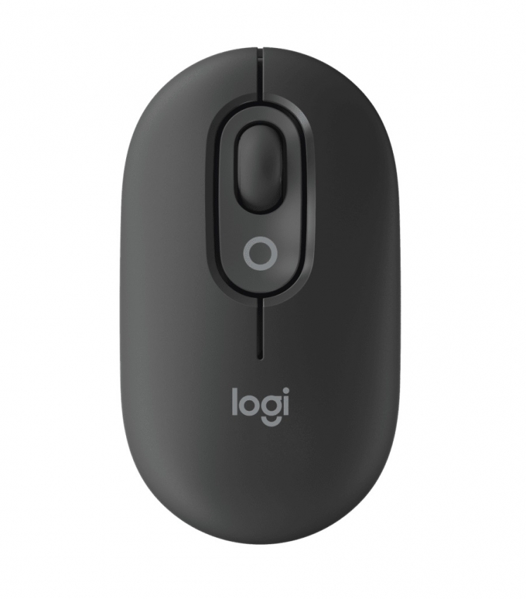 Мышь беспроводная Logitech Pop Mouse with Emoji (Graphite)