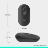 Мышь беспроводная Logitech Pop Mouse with Emoji (Graphite)