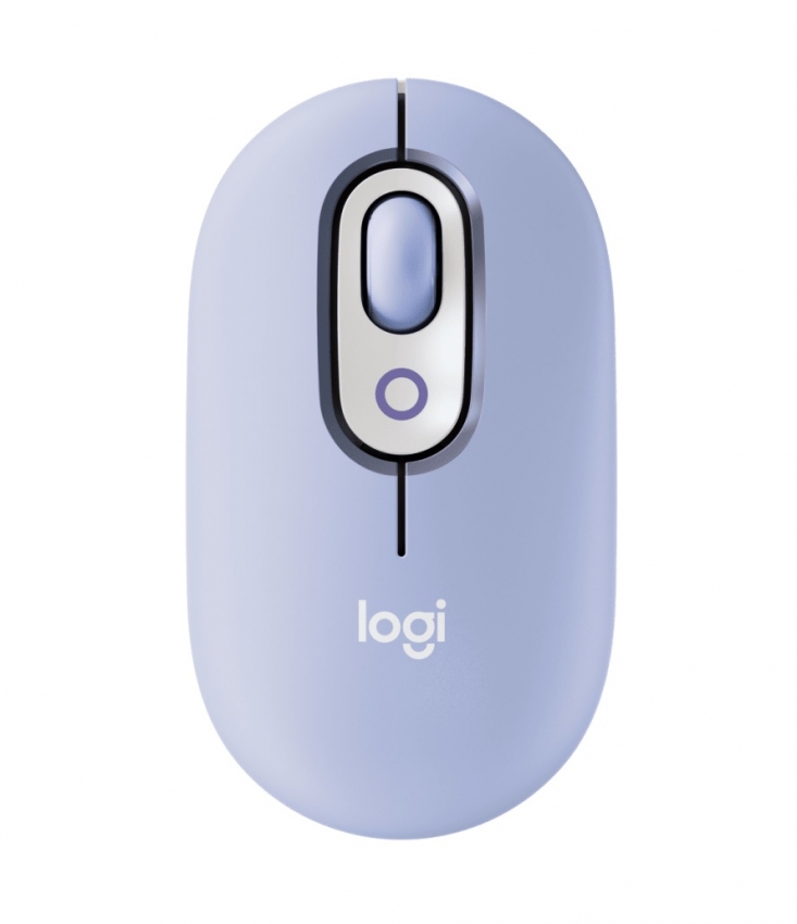 Мышь беспроводная Logitech Pop Mouse with Emoji (Lilac)