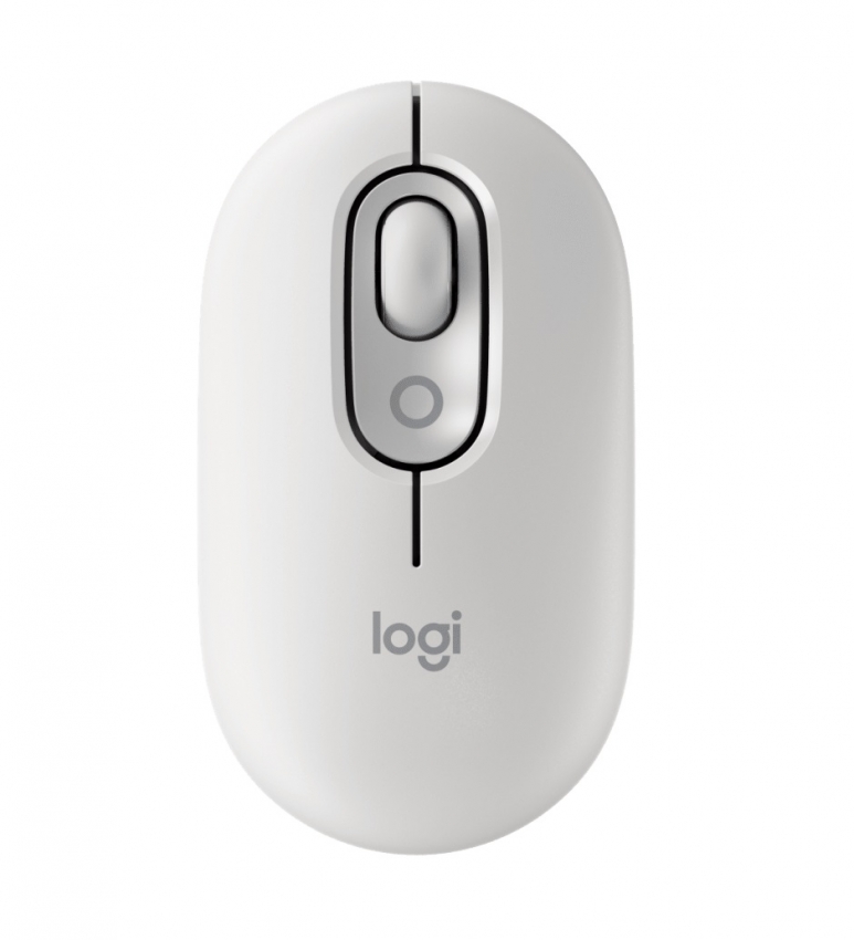 Мышь беспроводная Logitech Pop Mouse with Emoji (Off-White)
