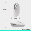Мышь беспроводная Logitech Pop Mouse with Emoji (Off-White)