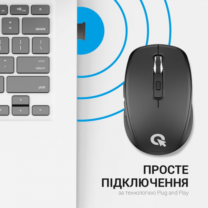 Миша бездротова OfficePro M267B (Black)