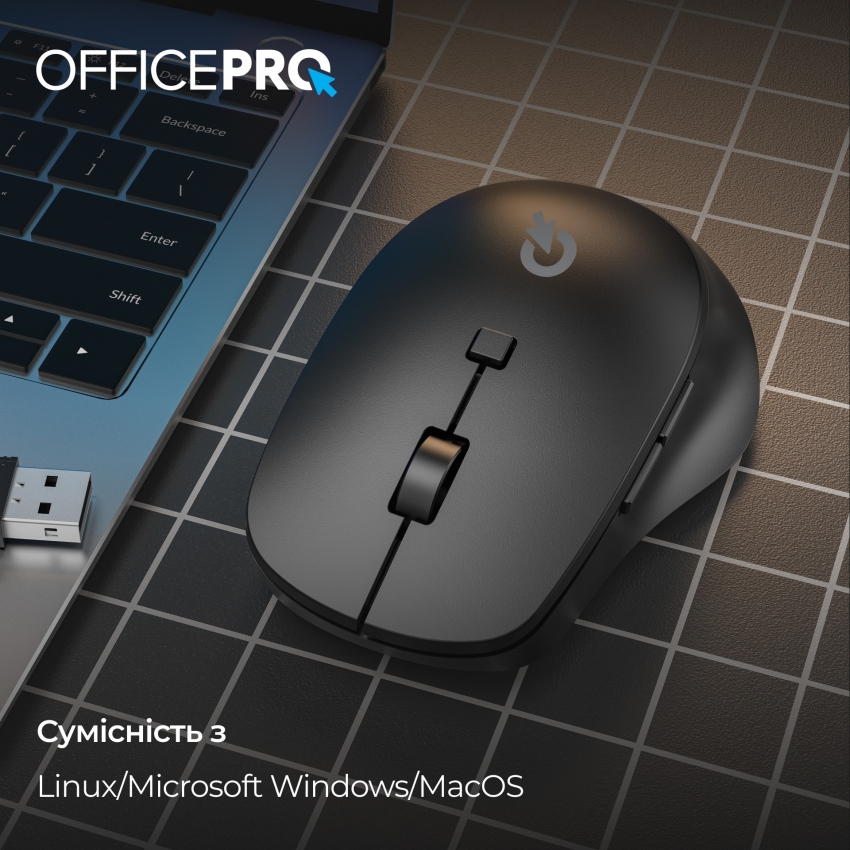 Миша бездротова OfficePro M305B (Black)