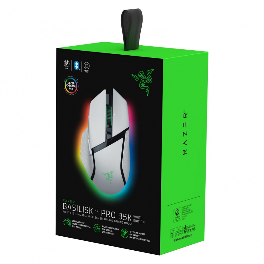 Мышь беспроводная Razer Basilisk V3 Pro 35K (White)