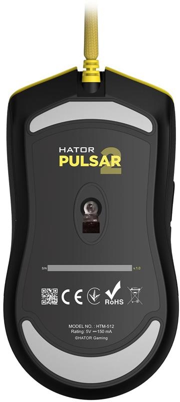 Мышь Hator Pulsar 2 (Yellow)
