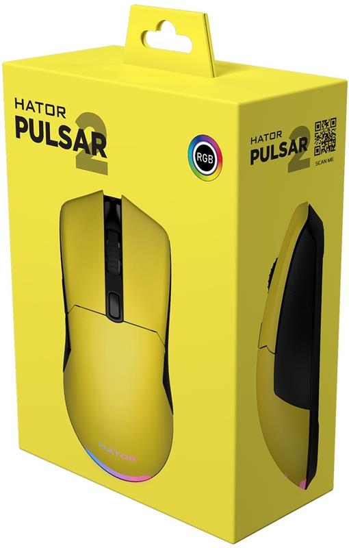 Мышь Hator Pulsar 2 (Yellow)