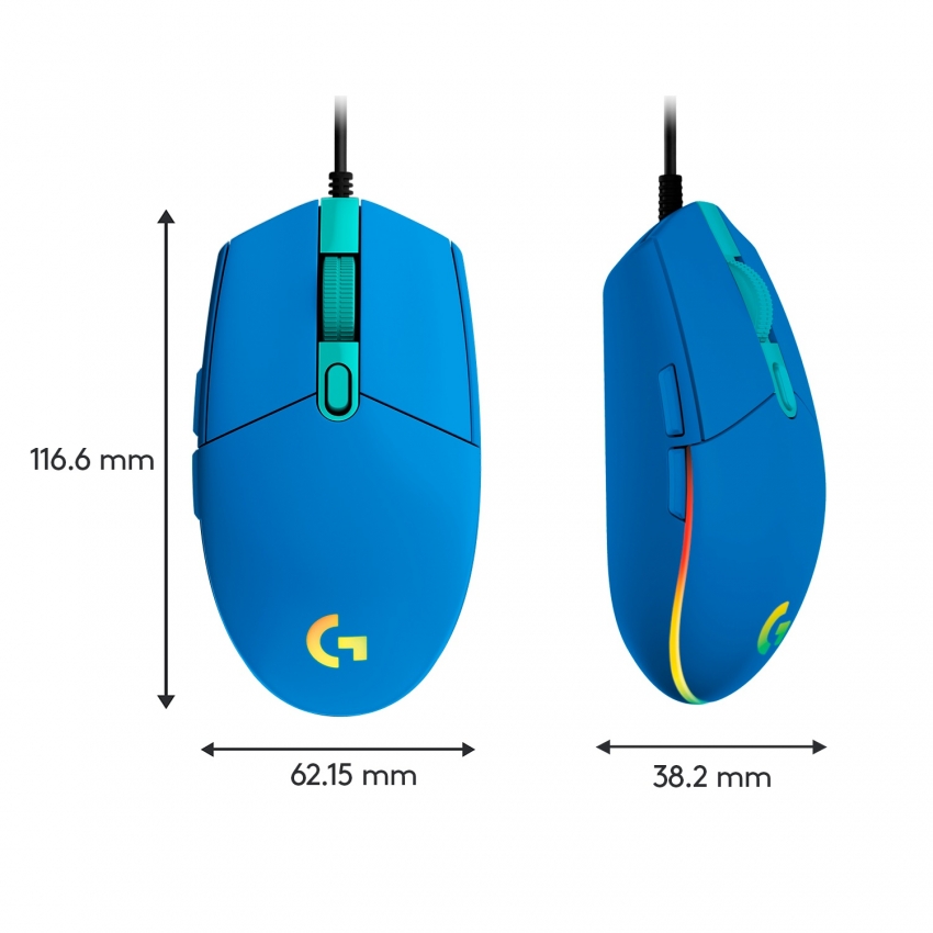 Мышь Logitech G102 Lightsync (Blue)