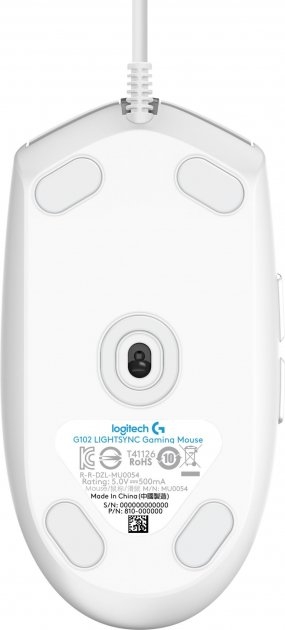 Мышь Logitech G102 Lightsync (White)