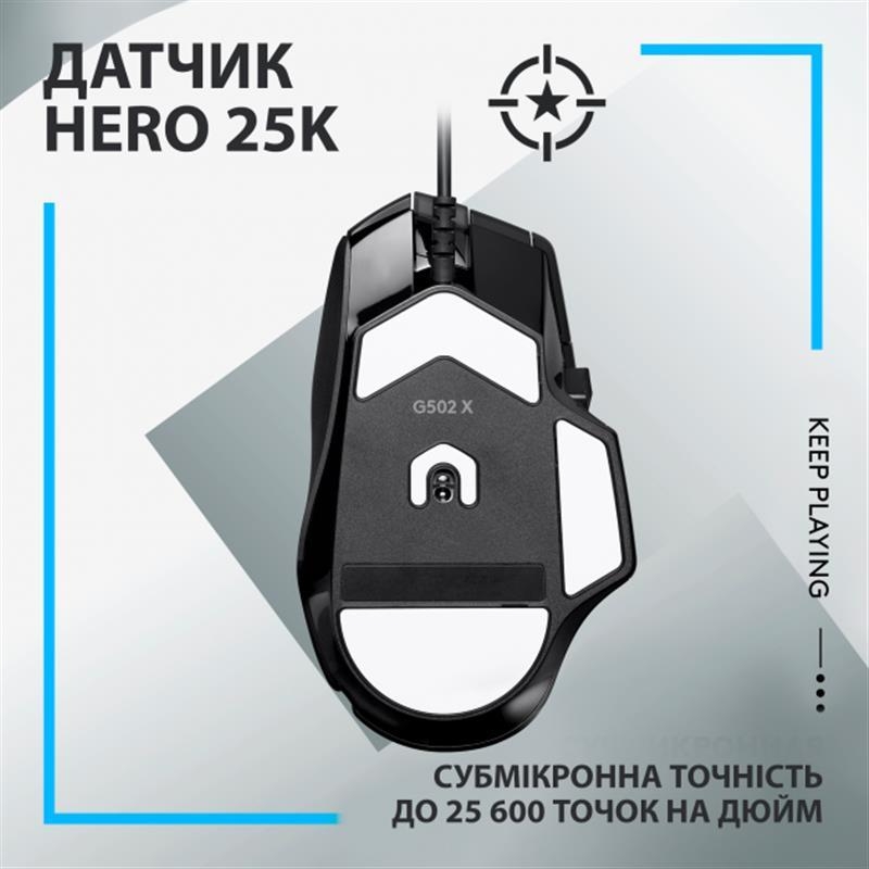 Мышь Logitech G502 X (Black)